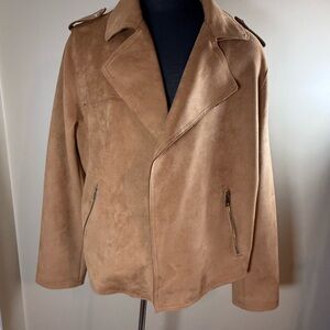 Tahari Women's Tan Leather Jacket